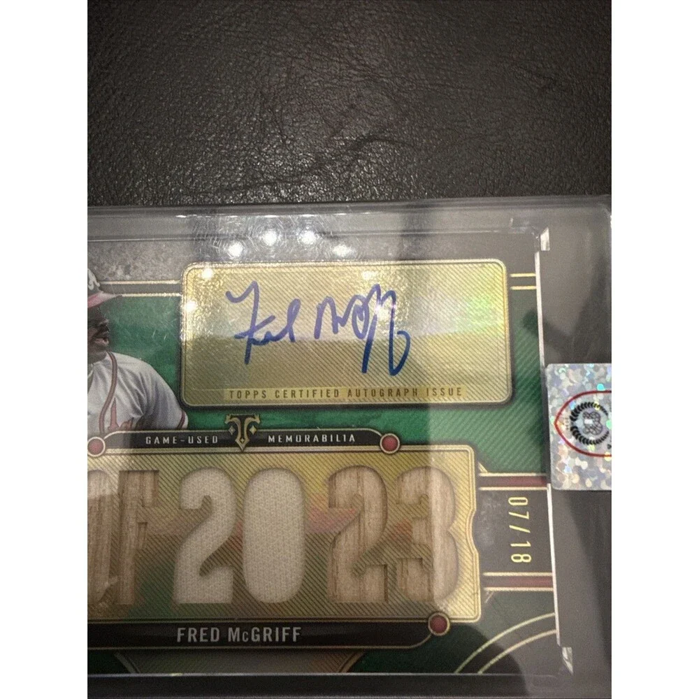 2024 Triple Threads Autograph Relics Fred McGriff #TTAR-MCG1 /18 (AU, MEM)🔥